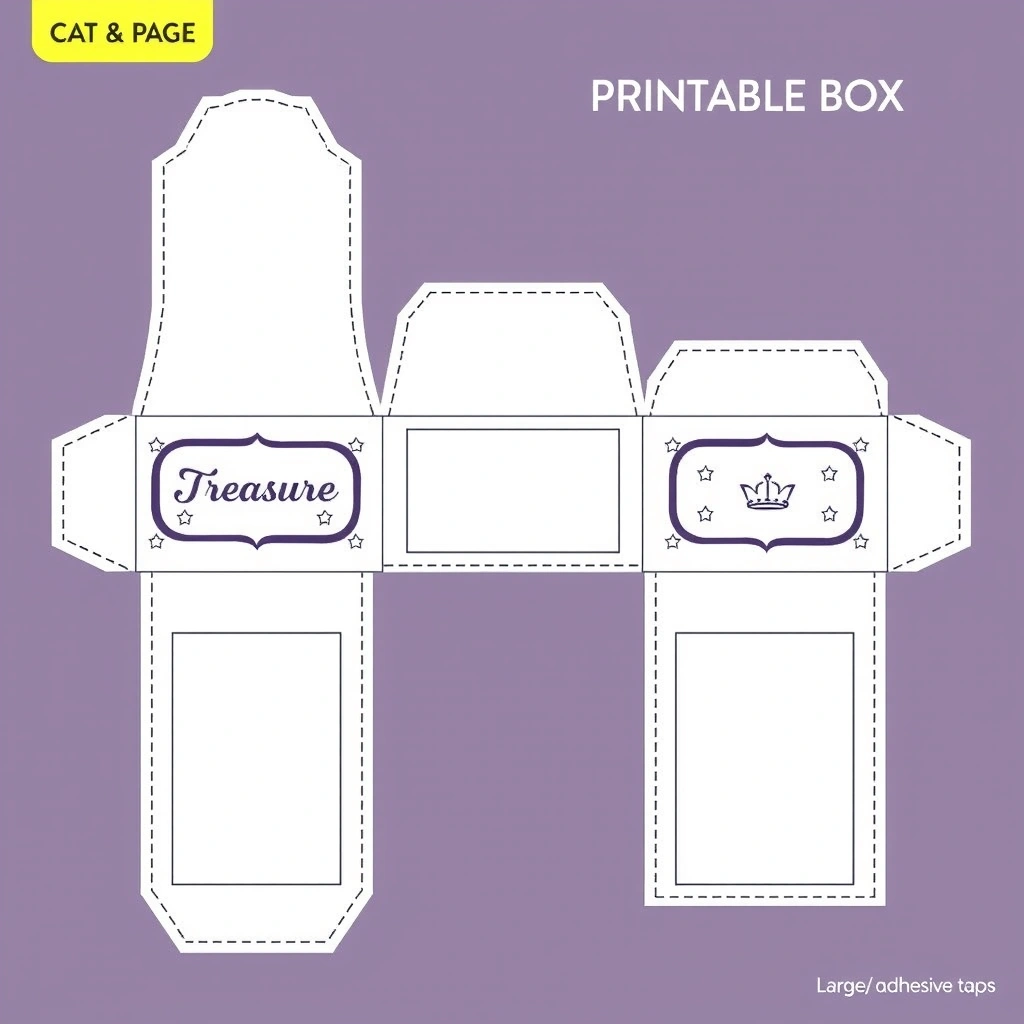 Szablon/Prostokąt: Pudełko "skarbiec/stajenka" do dekoracji - Szablony - Trzech Króli